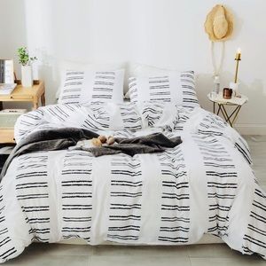 Geometric Stripes Duvet Cover Bed Sheets